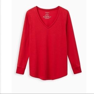 GIRLFRIEND TEE – SIGNATURE JERSEY RED